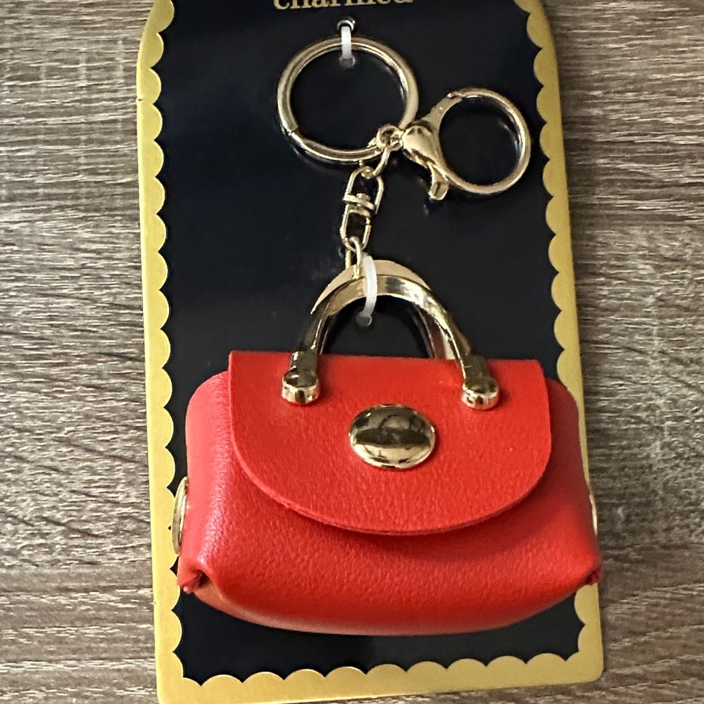 Charmed Red Mini Handbag Keychain - Picture 3 of 4